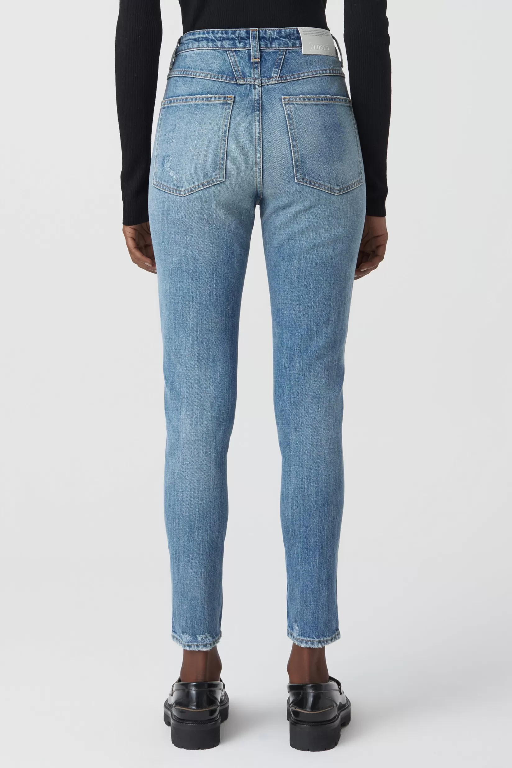Outlet CLOSED A Better Blue Skinny Pusher Mid Blue