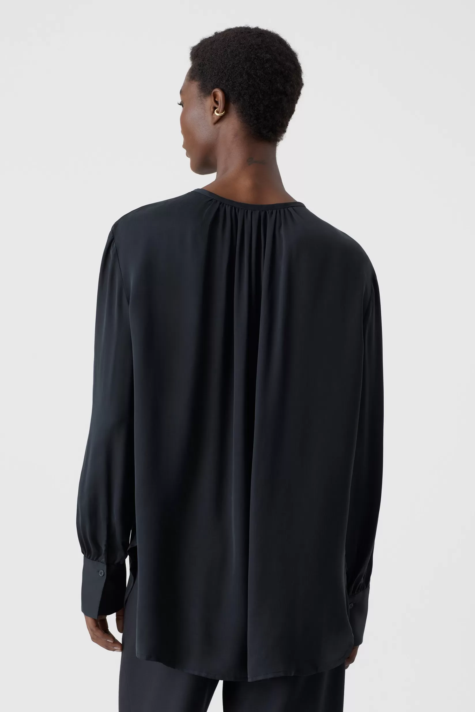 Hot CLOSED Bluse Aus Cupro Black