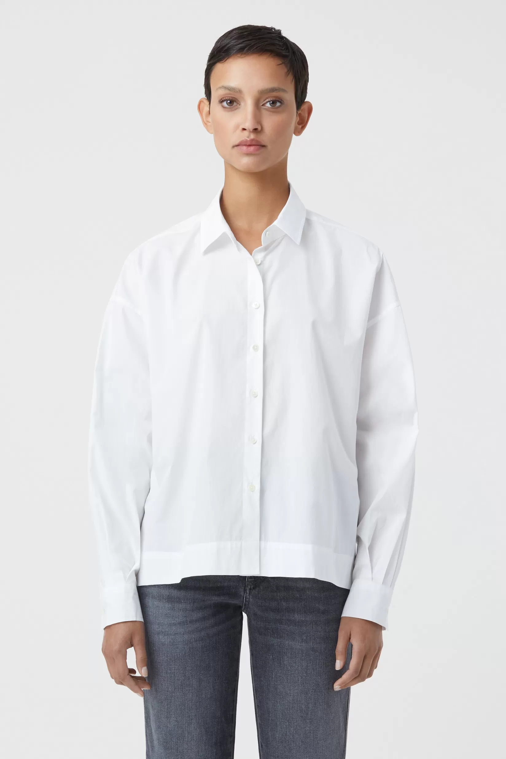 Flash Sale CLOSED Bluse Mit Geradem Saum White