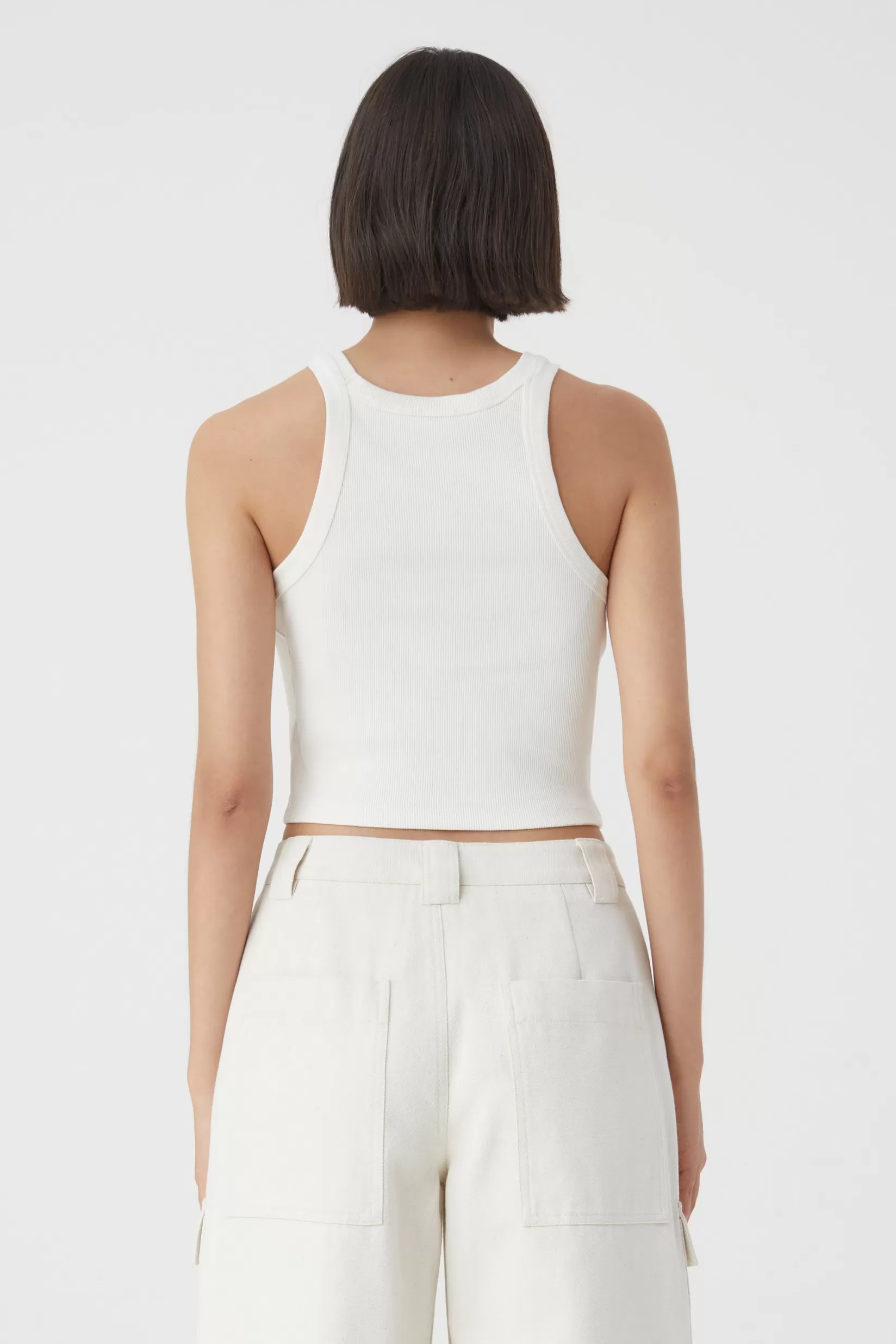Flash Sale CLOSED Cropped Tanktop Ecru
