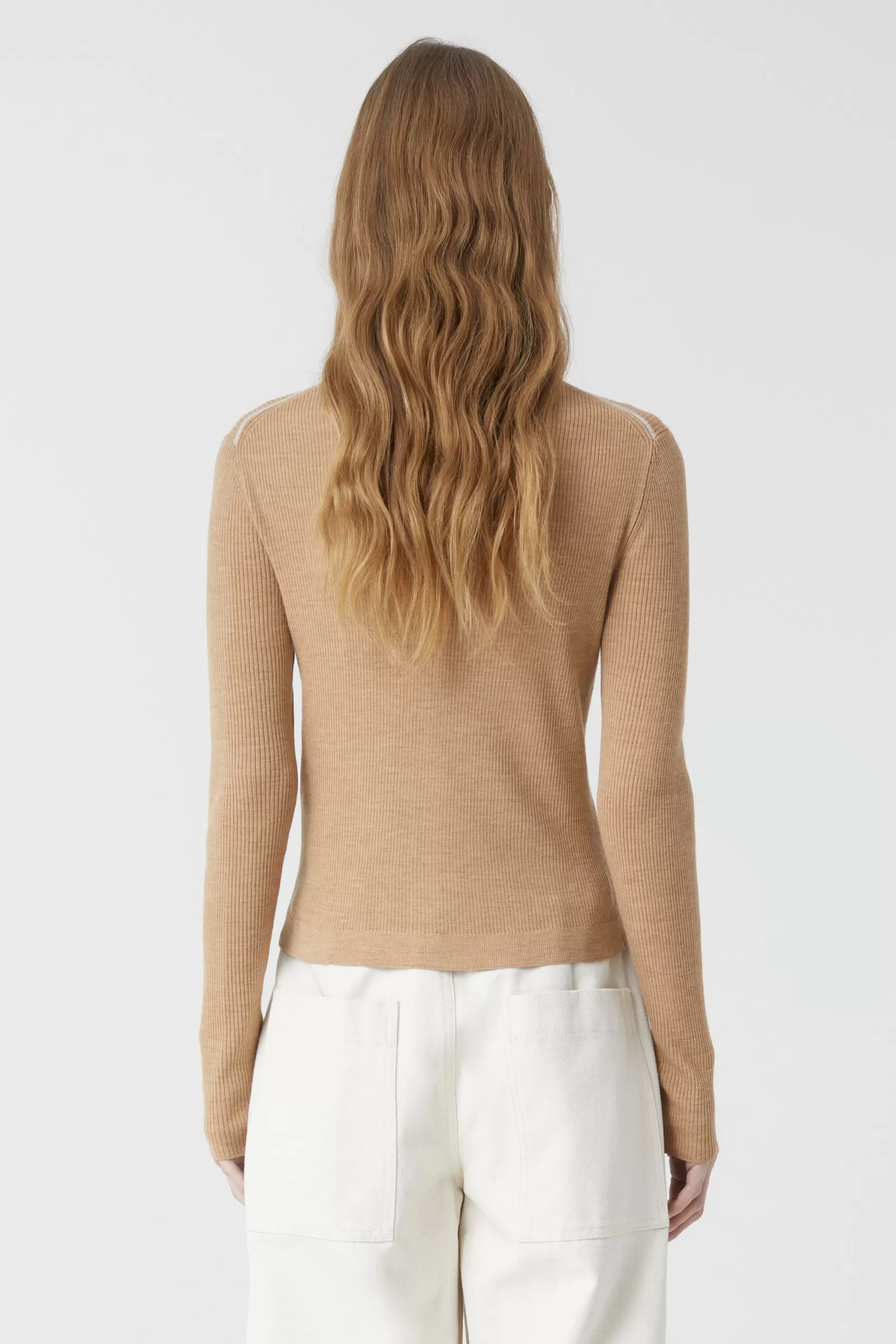 Sale CLOSED Feinstrick-Cardigan Aus Reiner Merinowolle Brown Marble