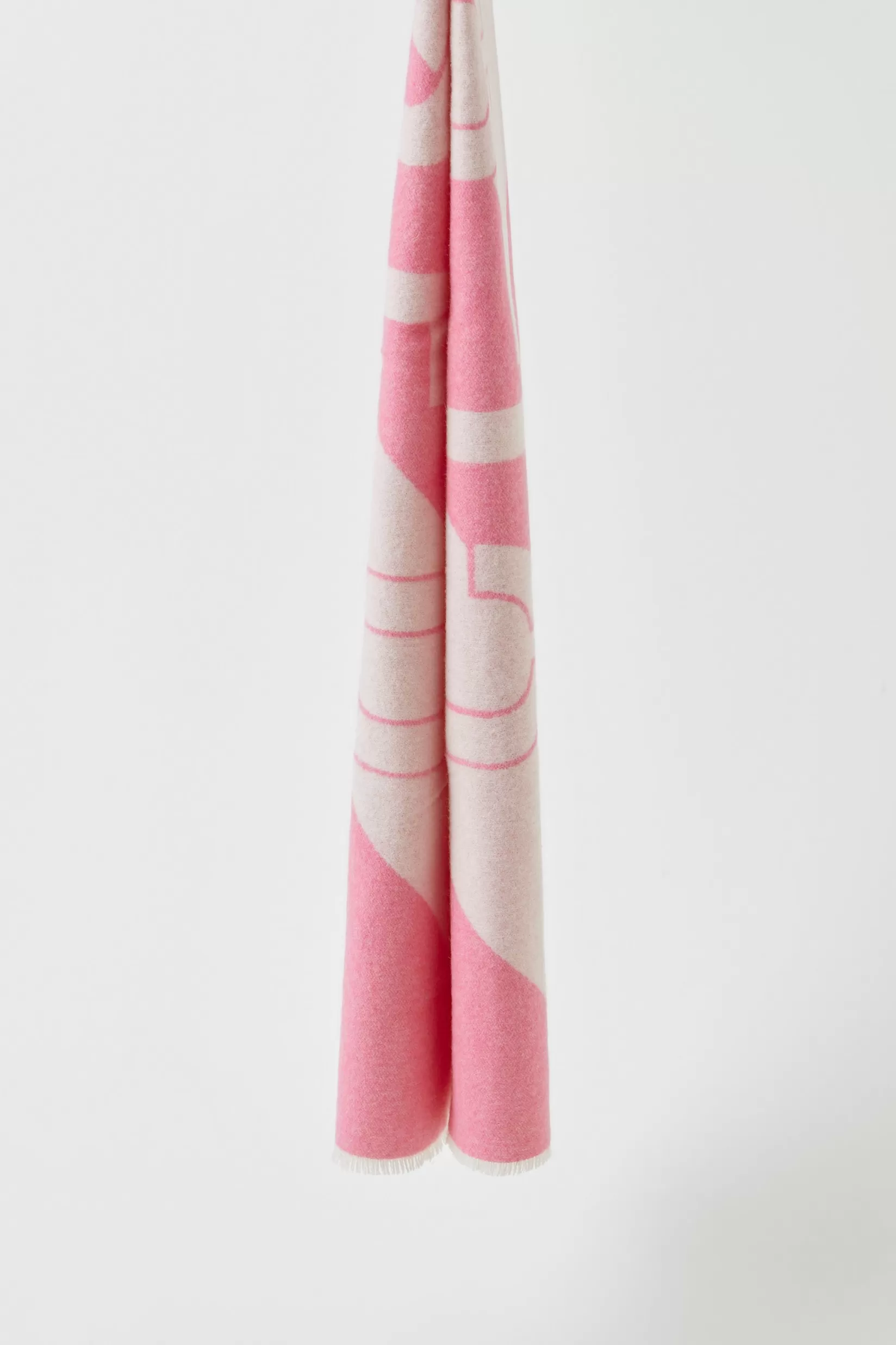 Shop CLOSED Gestreifter Logo-Schal Rasperry Pink
