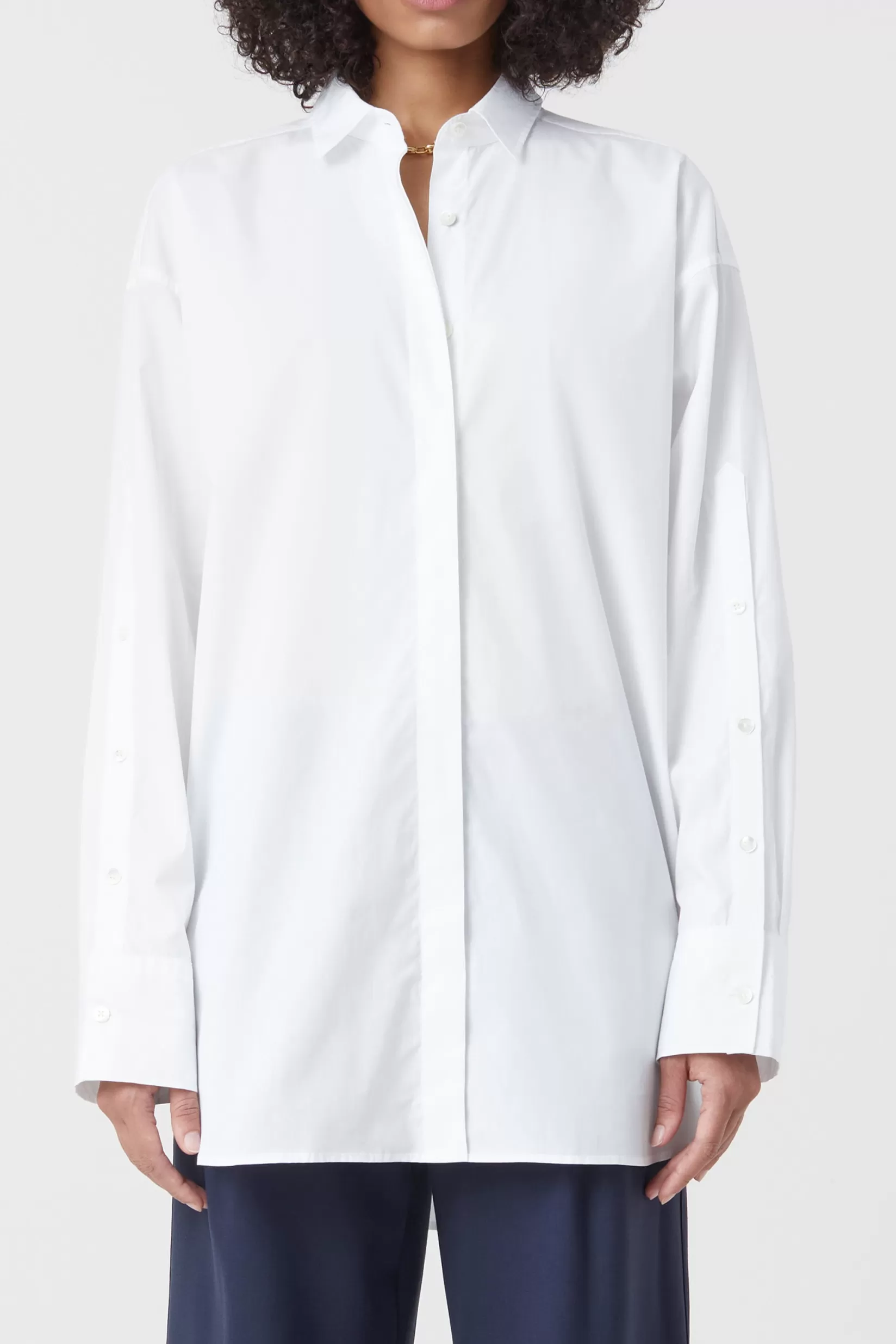 Sale CLOSED Longshirt Aus Organic Cotton White