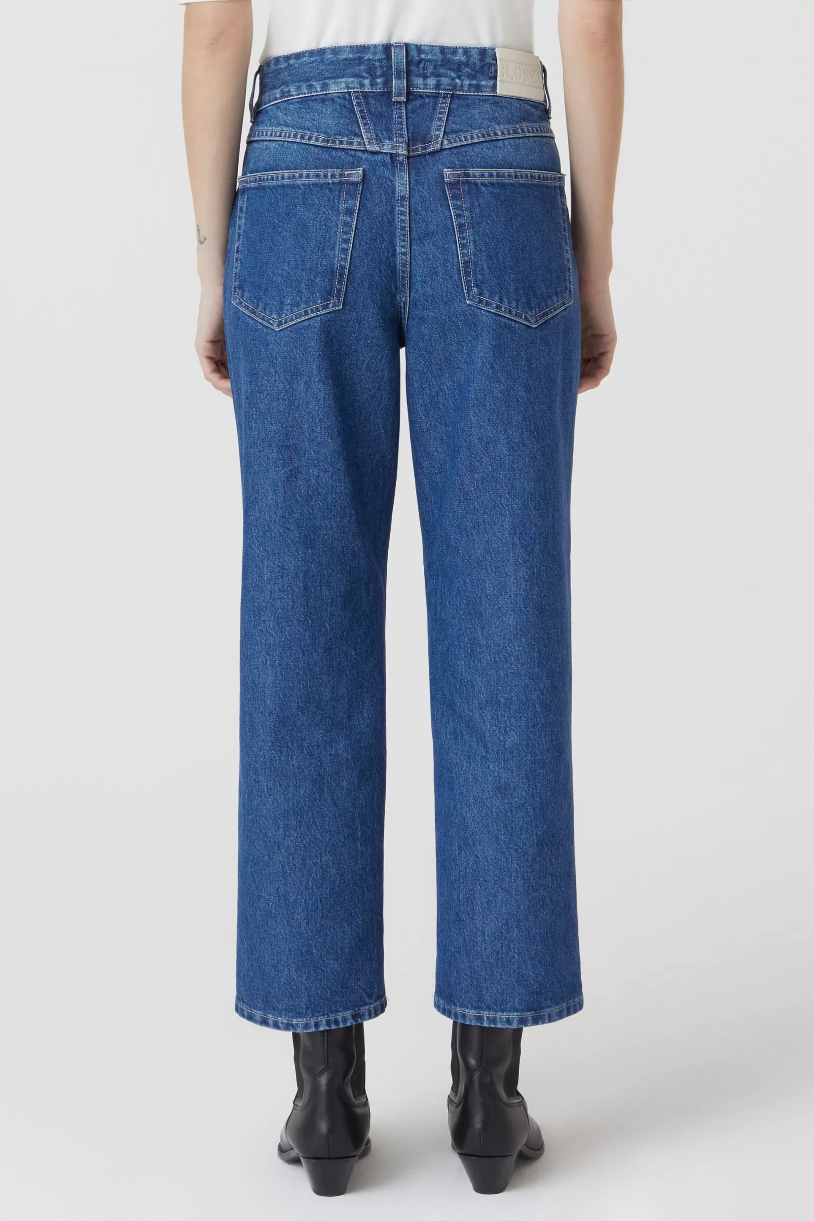 Fashion CLOSED Milo Broken Twill Denim Dark Blue