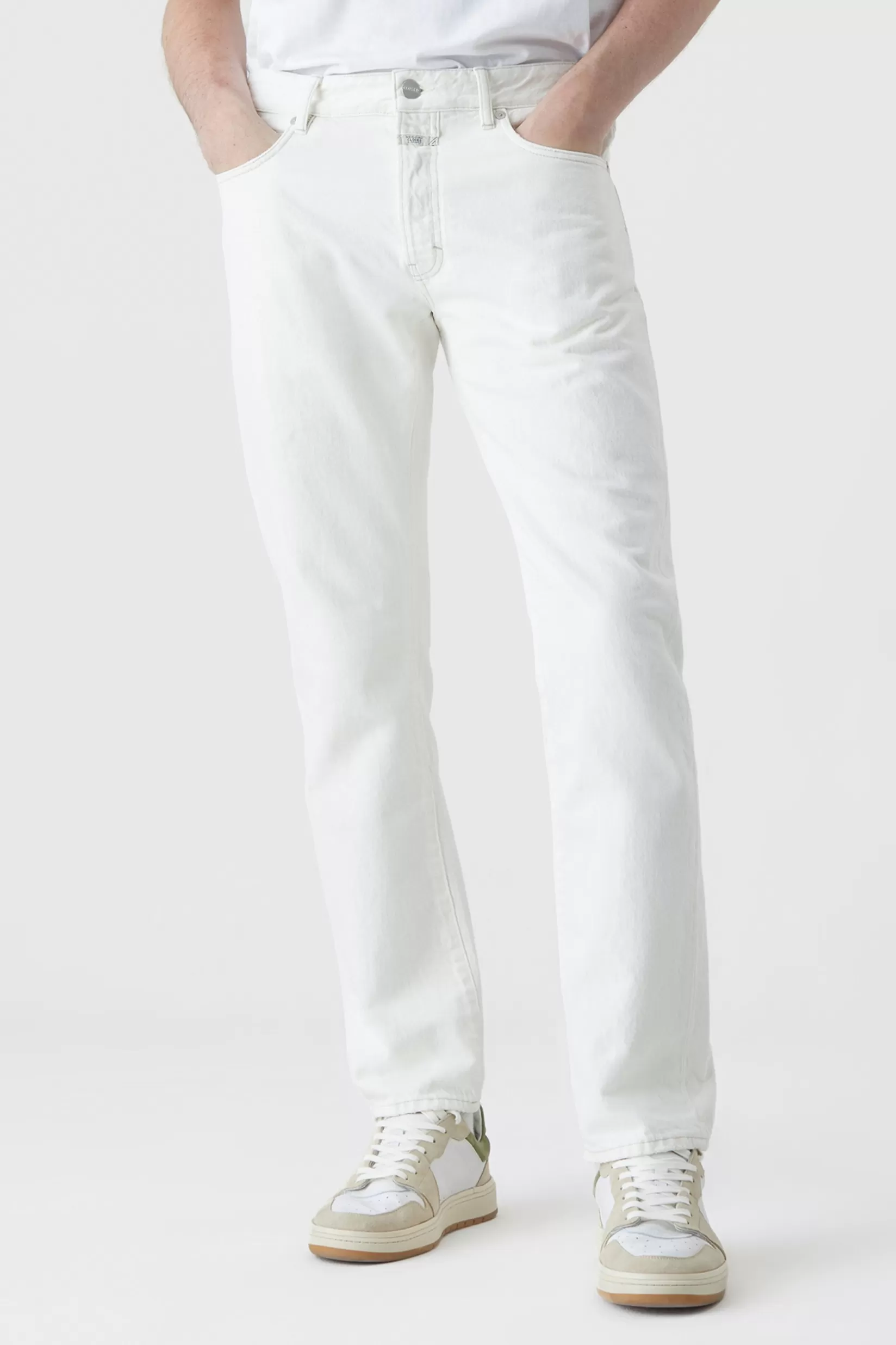Cheap CLOSED Oakland Straight Jeans Ivory