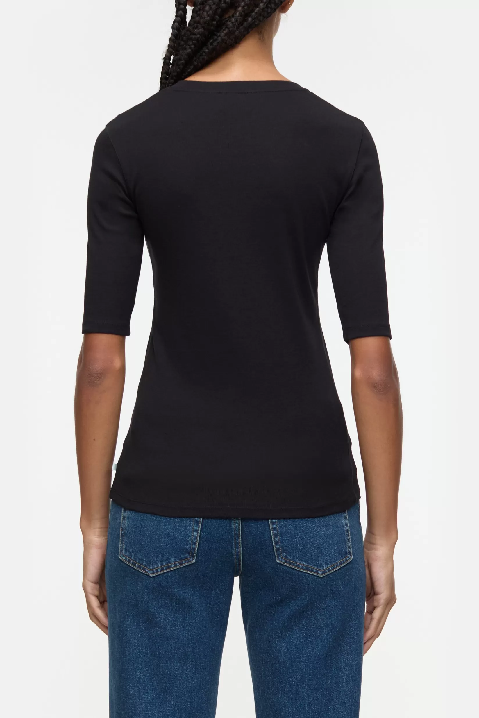 Clearance CLOSED T-Shirt Aus Baumwolle & Modal Black