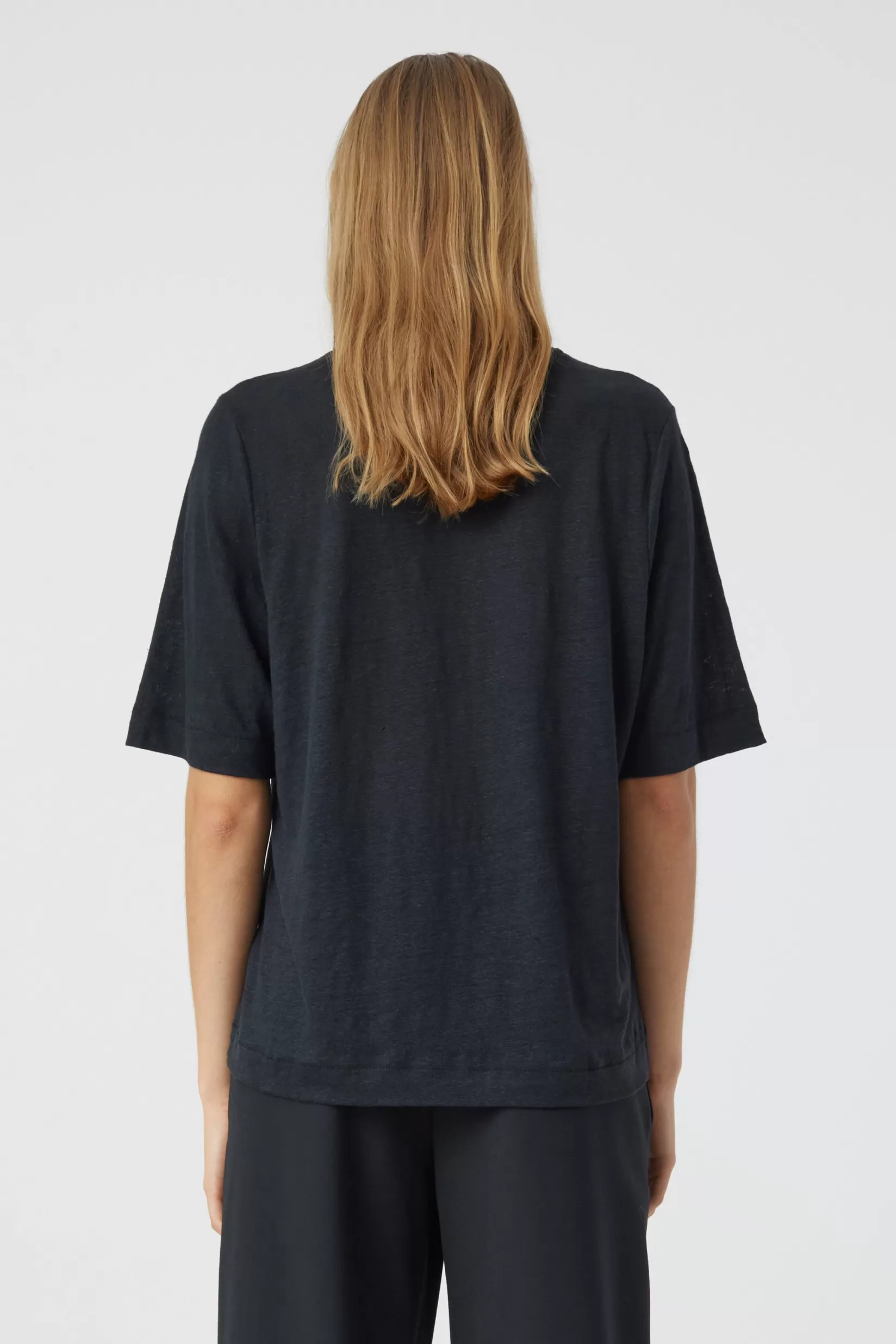 Clearance CLOSED T-Shirt Aus Leinen Black