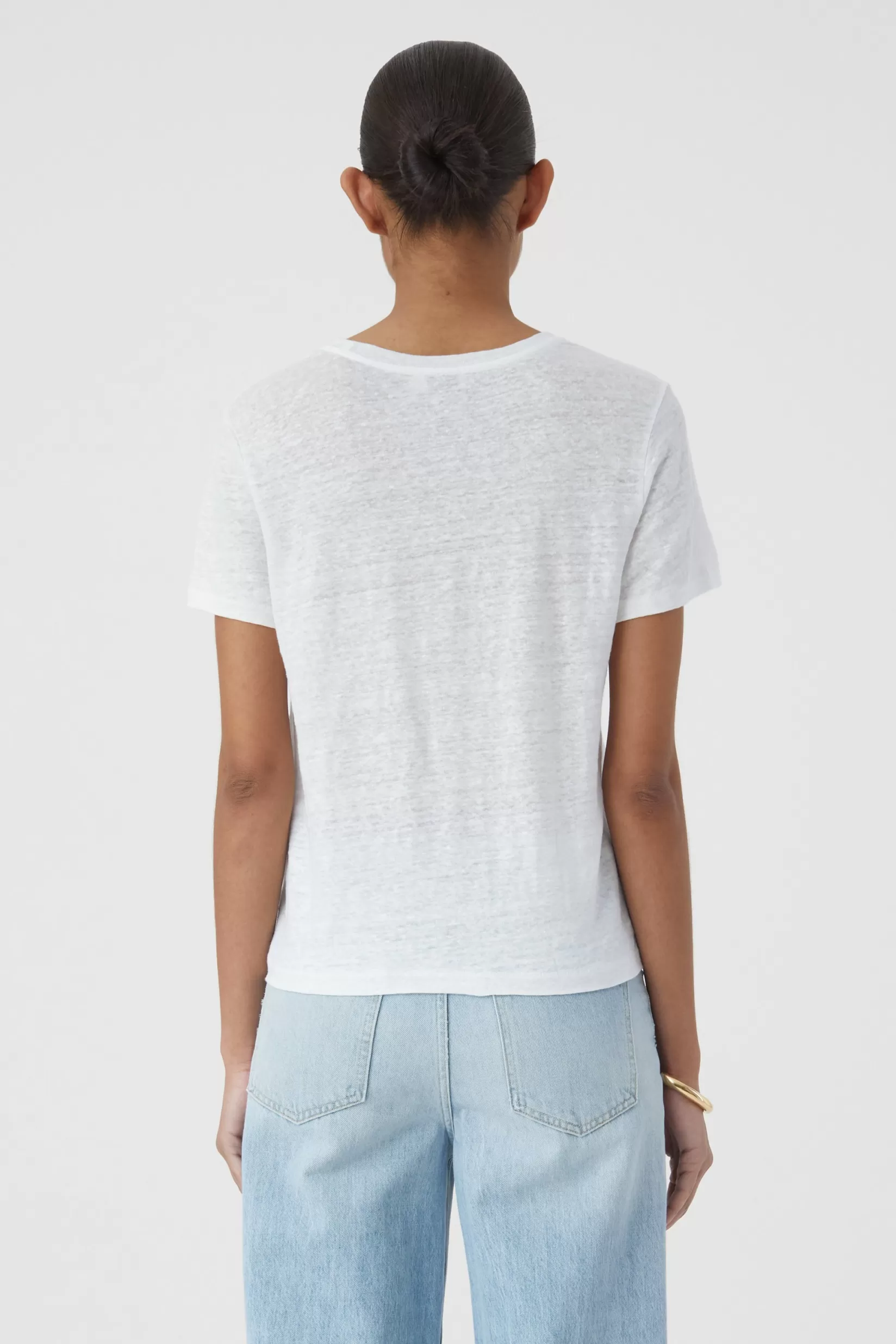 Discount CLOSED T-Shirt Aus Leinen White