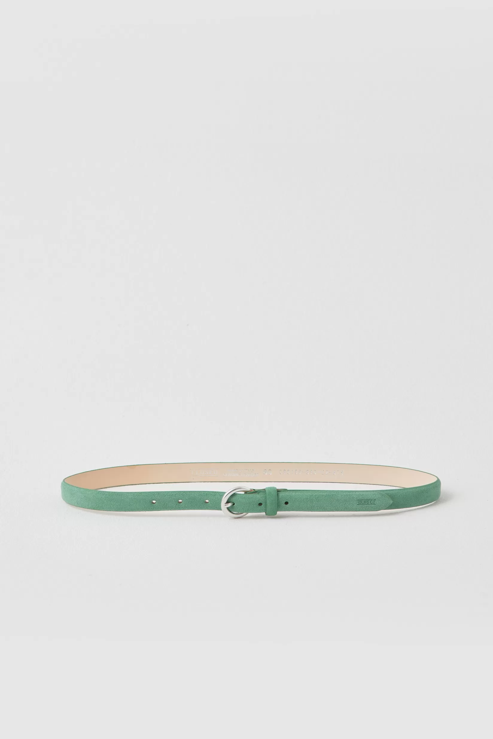 Flash Sale CLOSED Veloursledergürtel Green Patina