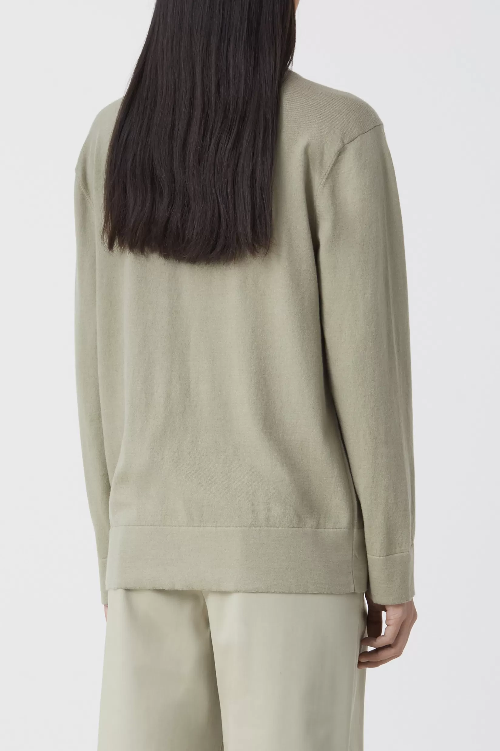 Fashion CLOSED V-Pullover Aus Baumwolle & Cashmere Grey Marble
